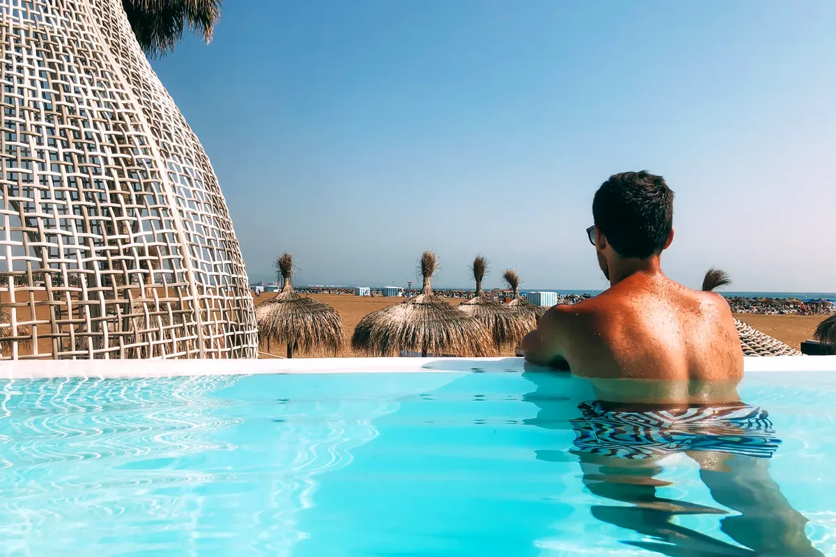 Los Cabos luxury beach resort pool ocean view Baja California Mexico
